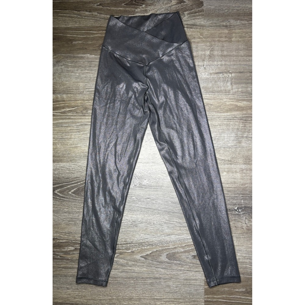 OFFLINE by Aerie Real Me High Rise Crossover 7/8 Leggings Gray Shimmer‎ Small